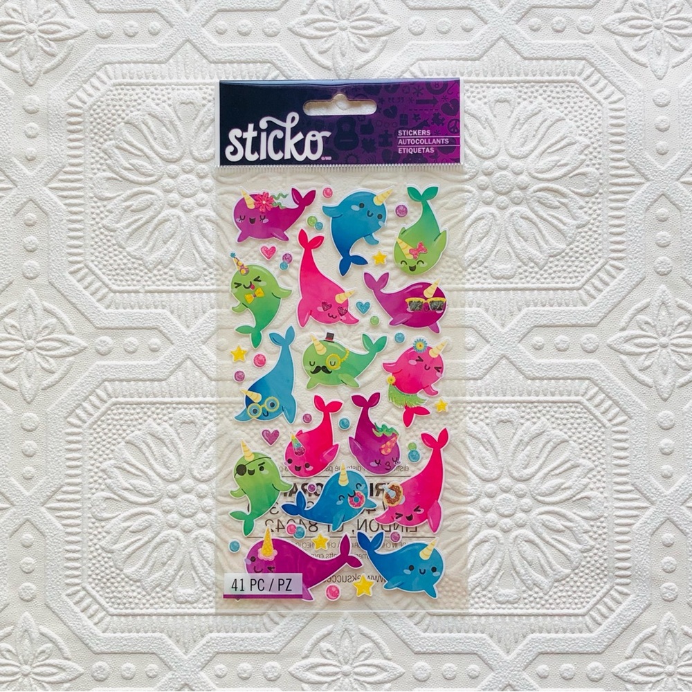 Sticko Aquatic Themed Stickers 41 pc
